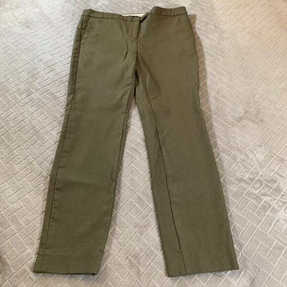 J Crew Womens 8 Trouser Office Dress Pants Brown Skinny Ankle Mid Rise - Picture 1 of 12